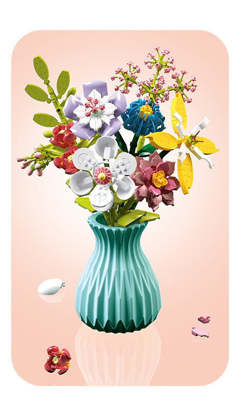 Vase and Bouquet
