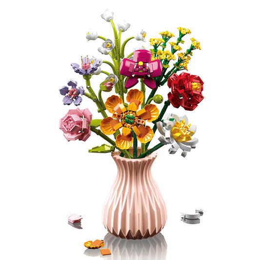 Vase and Bouquet