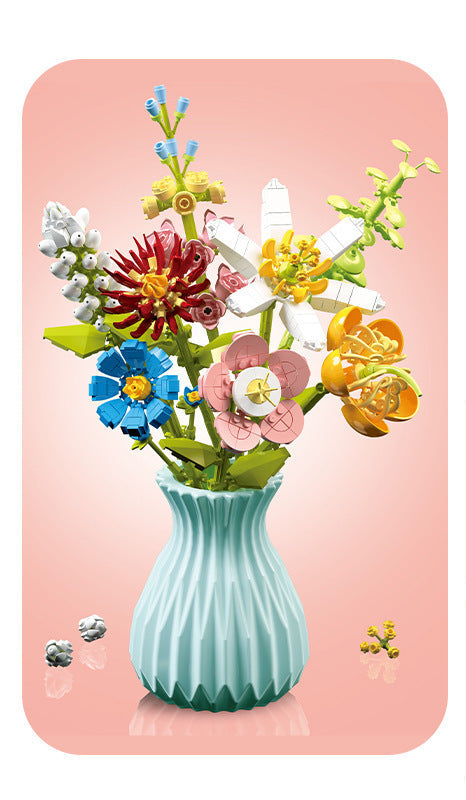Vase and Bouquet