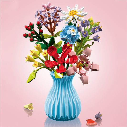 Vase and Bouquet
