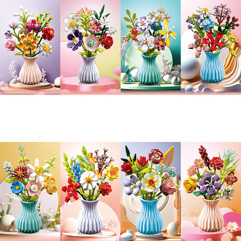 Vase and Bouquet