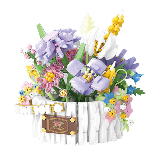 Buildable Romantic Gift Flower Basket