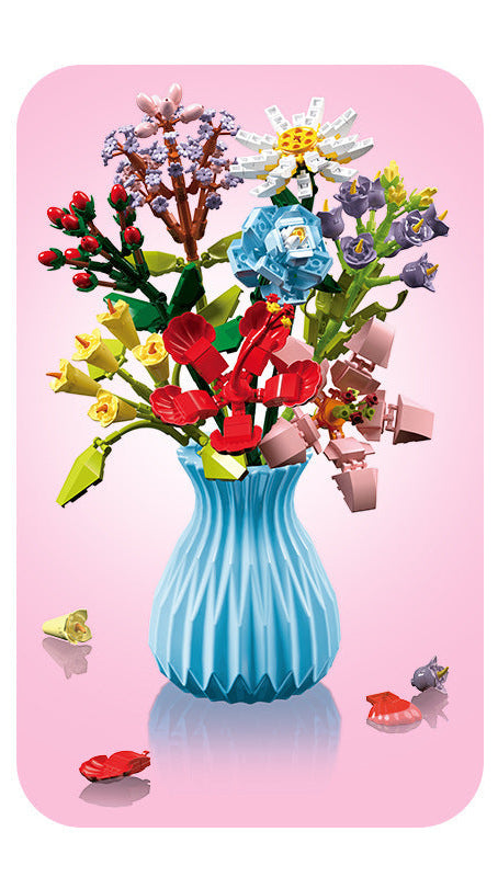 Vase and Bouquet
