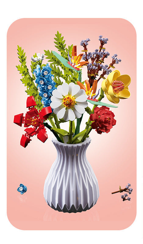 Vase and Bouquet