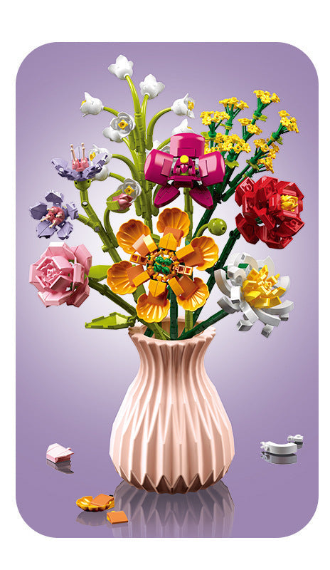 Vase and Bouquet