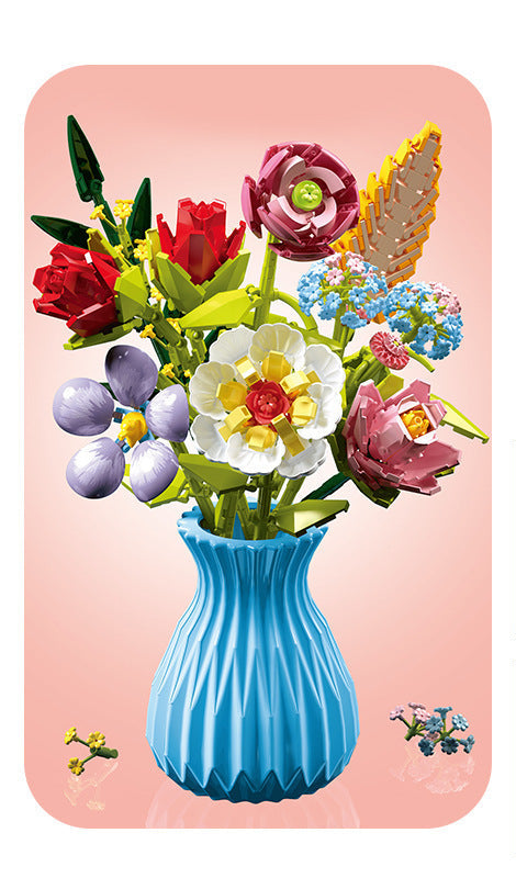 Vase and Bouquet