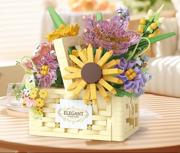 Buildable Flower Basket Gift