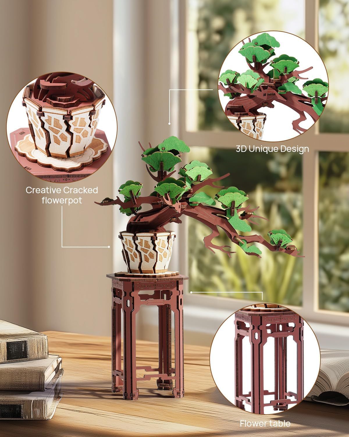 Wooden Bonsai gift