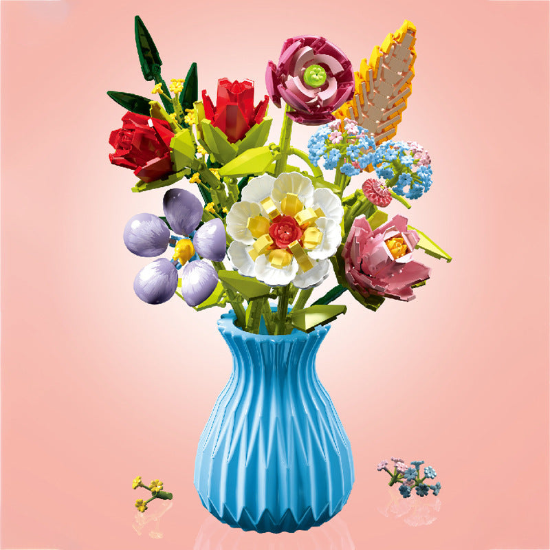 Vase and Bouquet