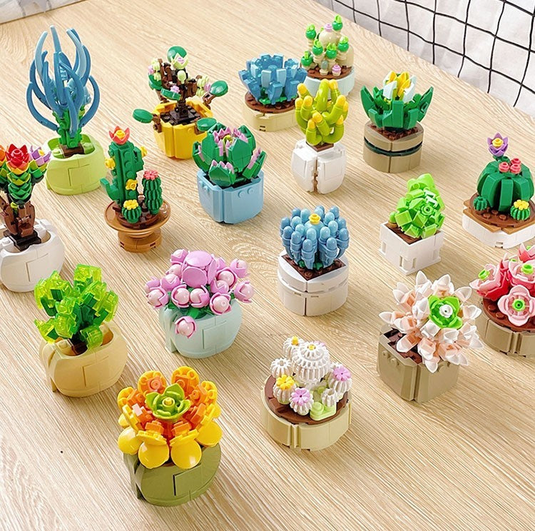 Buildable Potted Plants and flowers